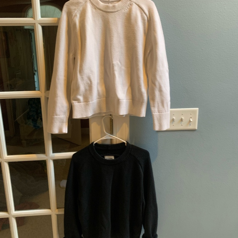 Madeline Crew Cream and Black Sweater Bundle